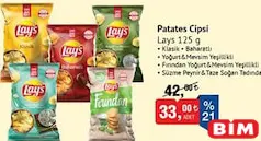 LAYS PATATES CİPSİ 125 G LAYS PATATES CİPSİ 125 G